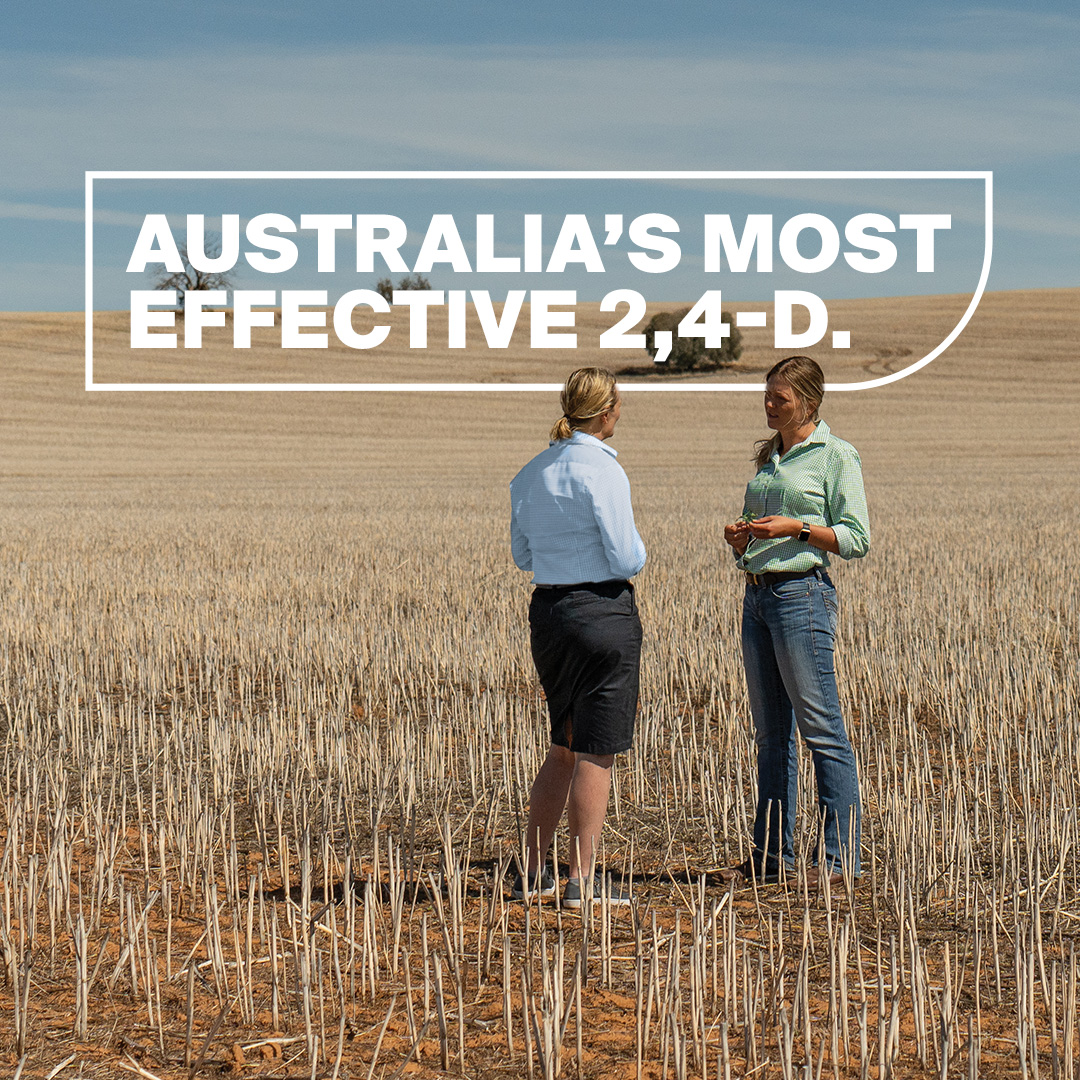 Nufarm Australia Facebook ad: Think Nufarm Australia for 2,4-D expertise