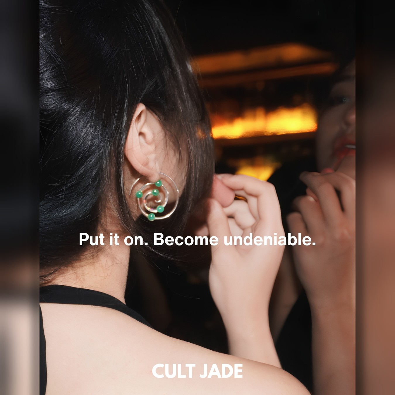 Cult Jade Facebook ad: Jade Jewelry for the Pretty & Protected.