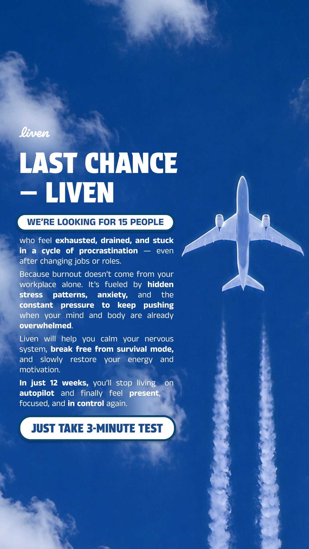 Liven: Self-Discovery Community Facebook ad