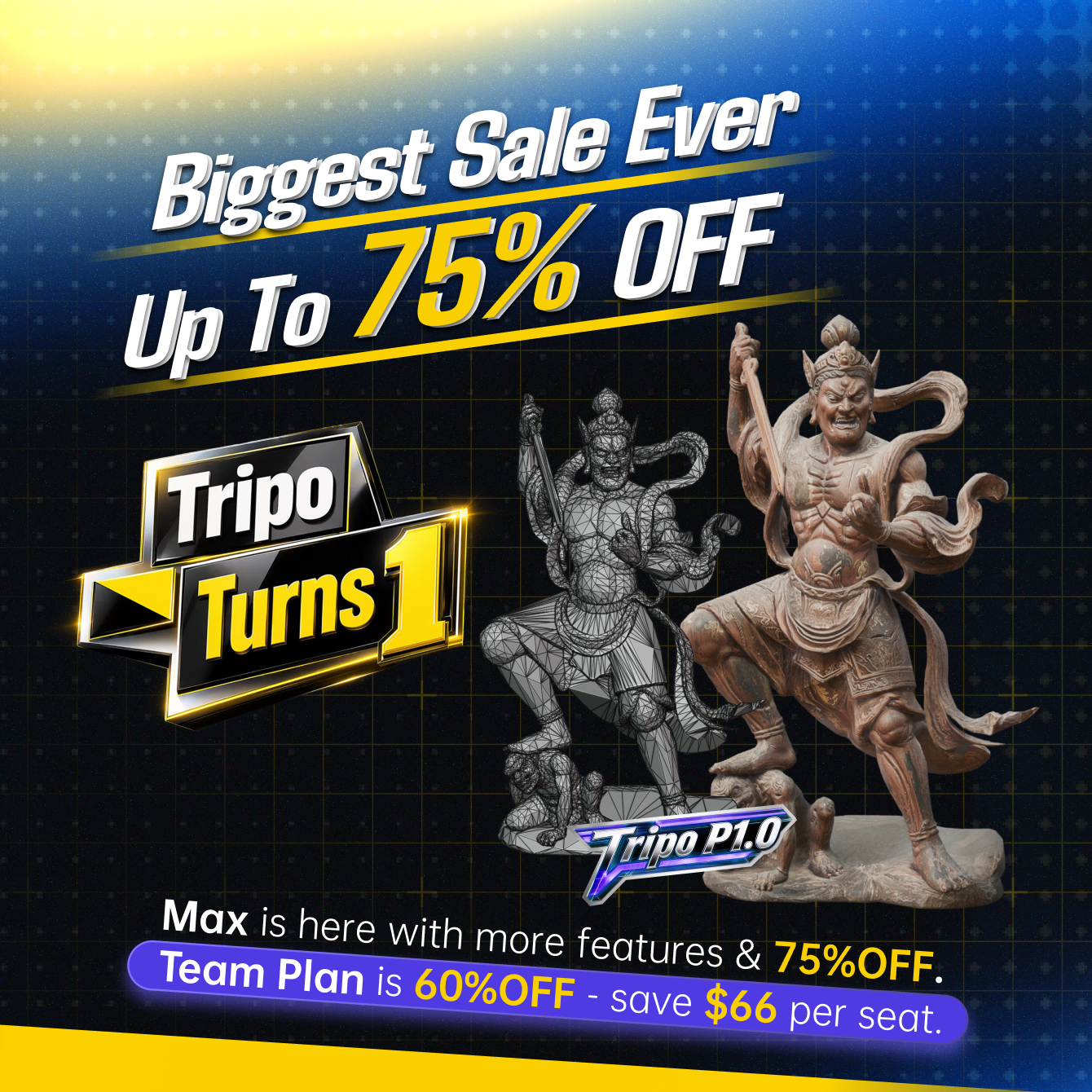 Tripo 3D Facebook ad