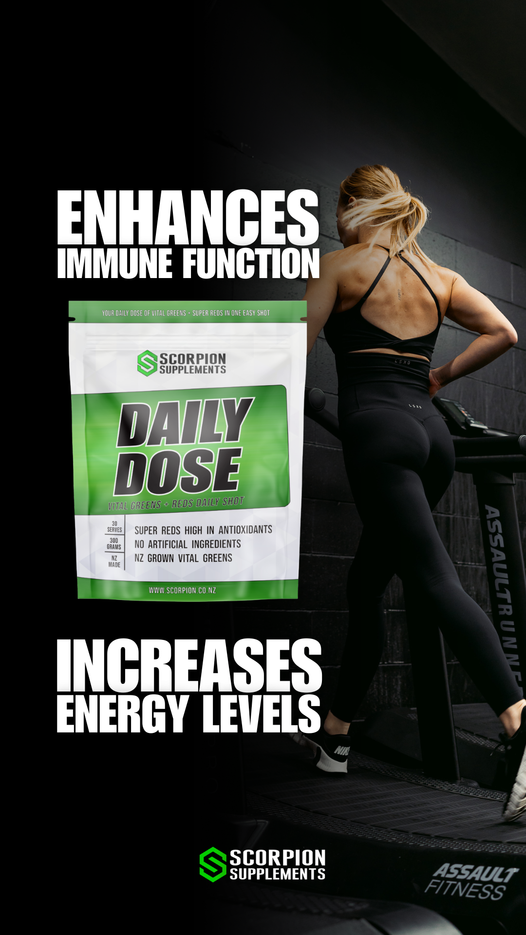 Scorpion Supplements NZ Facebook ad