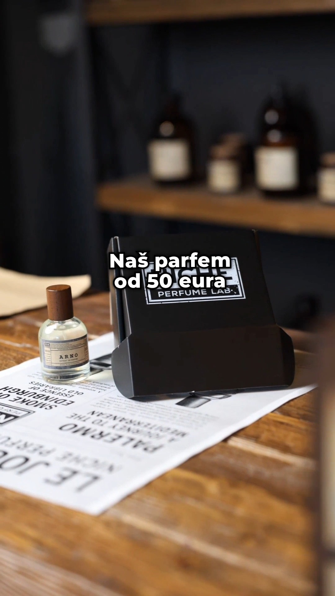 Niche Perfume Lab Facebook ad: Dizajnerski parfem se prepoznaje.