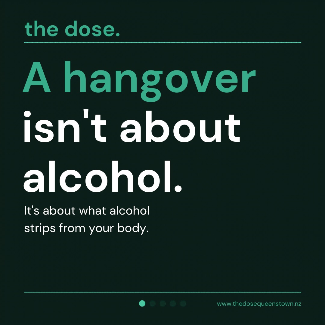 The dose. Mobile IV Therapy Queenstown Facebook ad: Big night out in Queenstown?