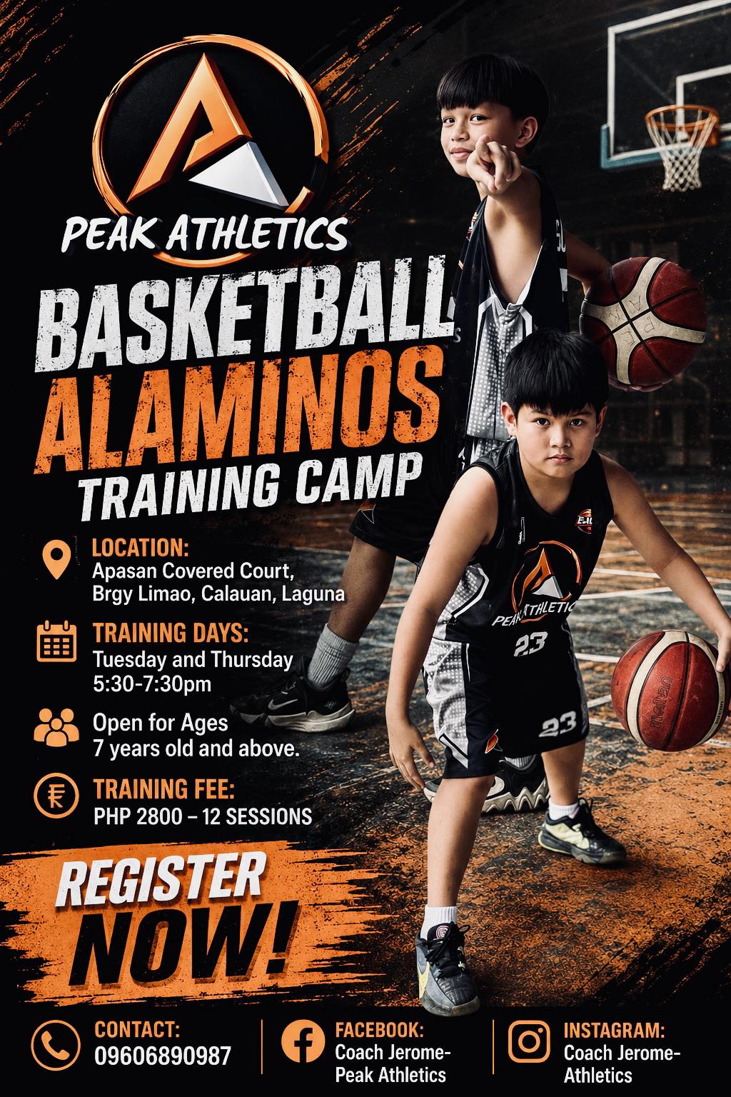 Coach Jerome- Peak Athletics Facebook ad: ALAMINOS, ARE YOU READY?