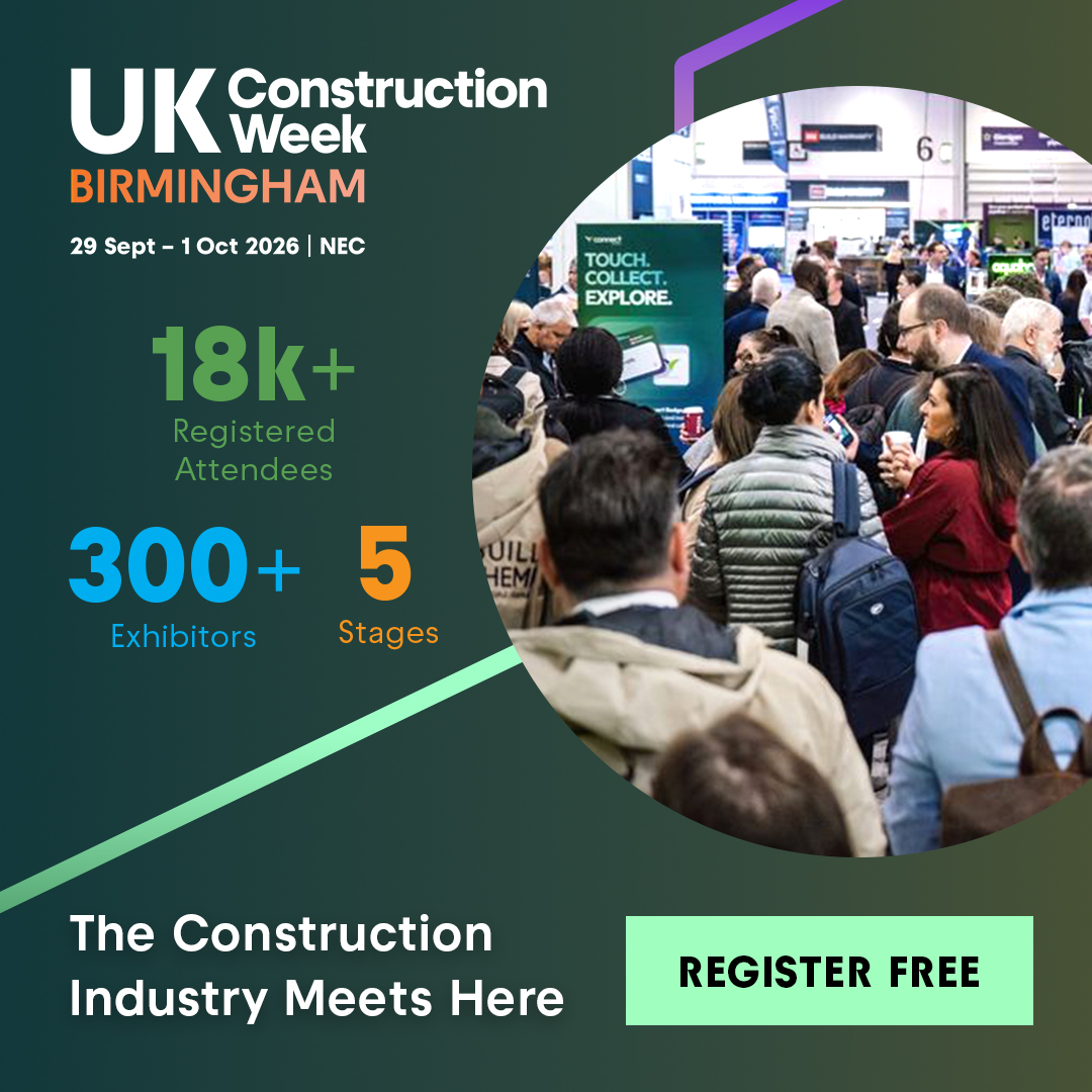 UK Construction Week Facebook ad: The Construction Industry Meets Here