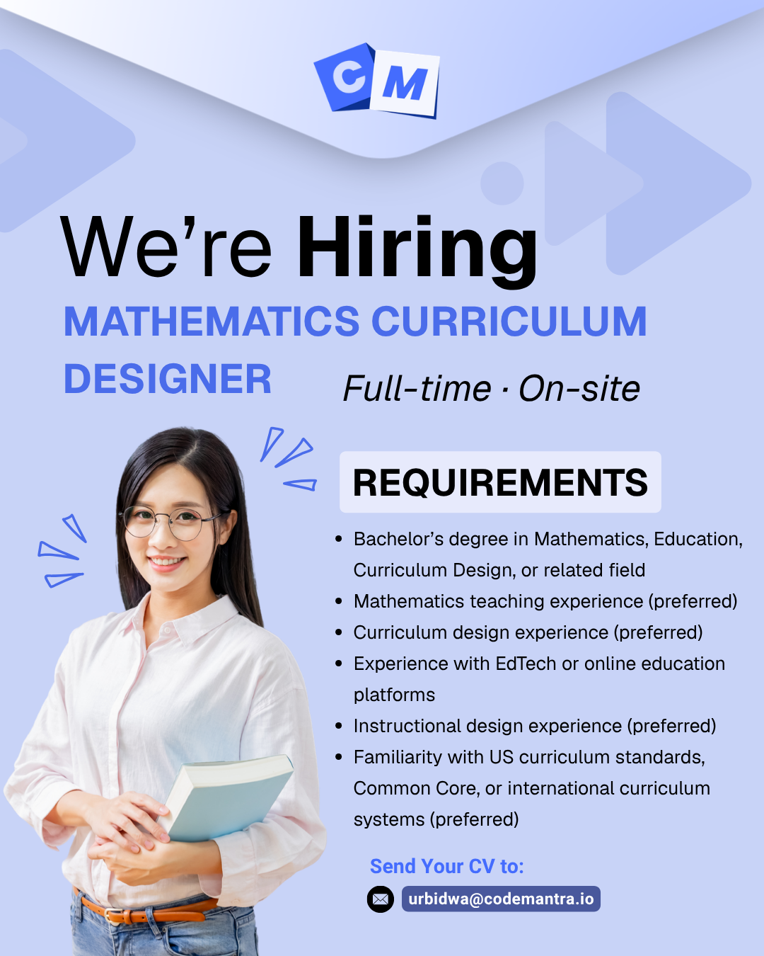 Code Mantra Facebook ad: We're Hiring at Code Mantra!