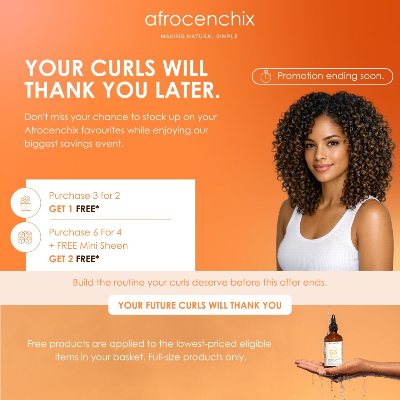 Afrocenchix Facebook ad: Buy More, Save More