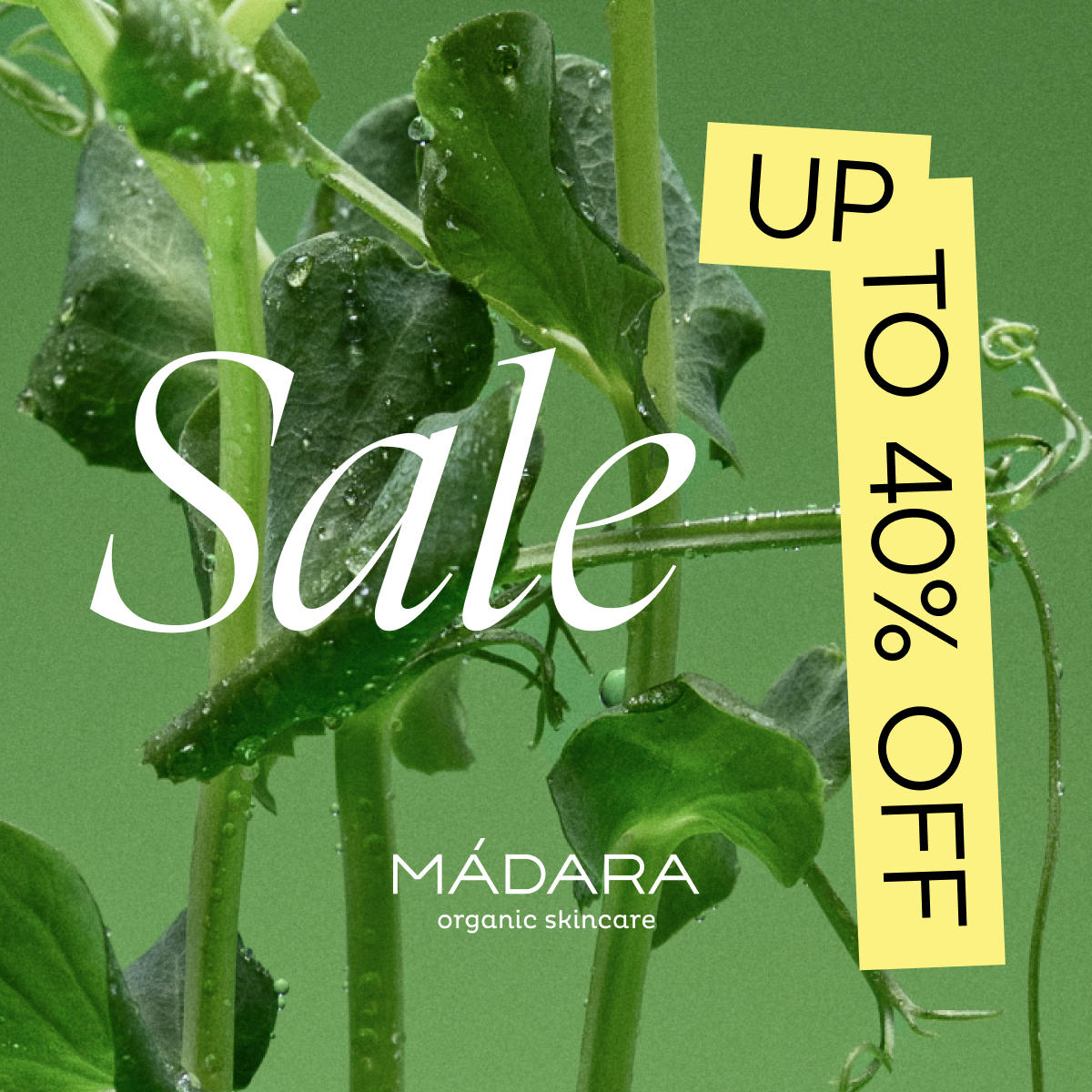 Mádara Organic Skincare Facebook ad
