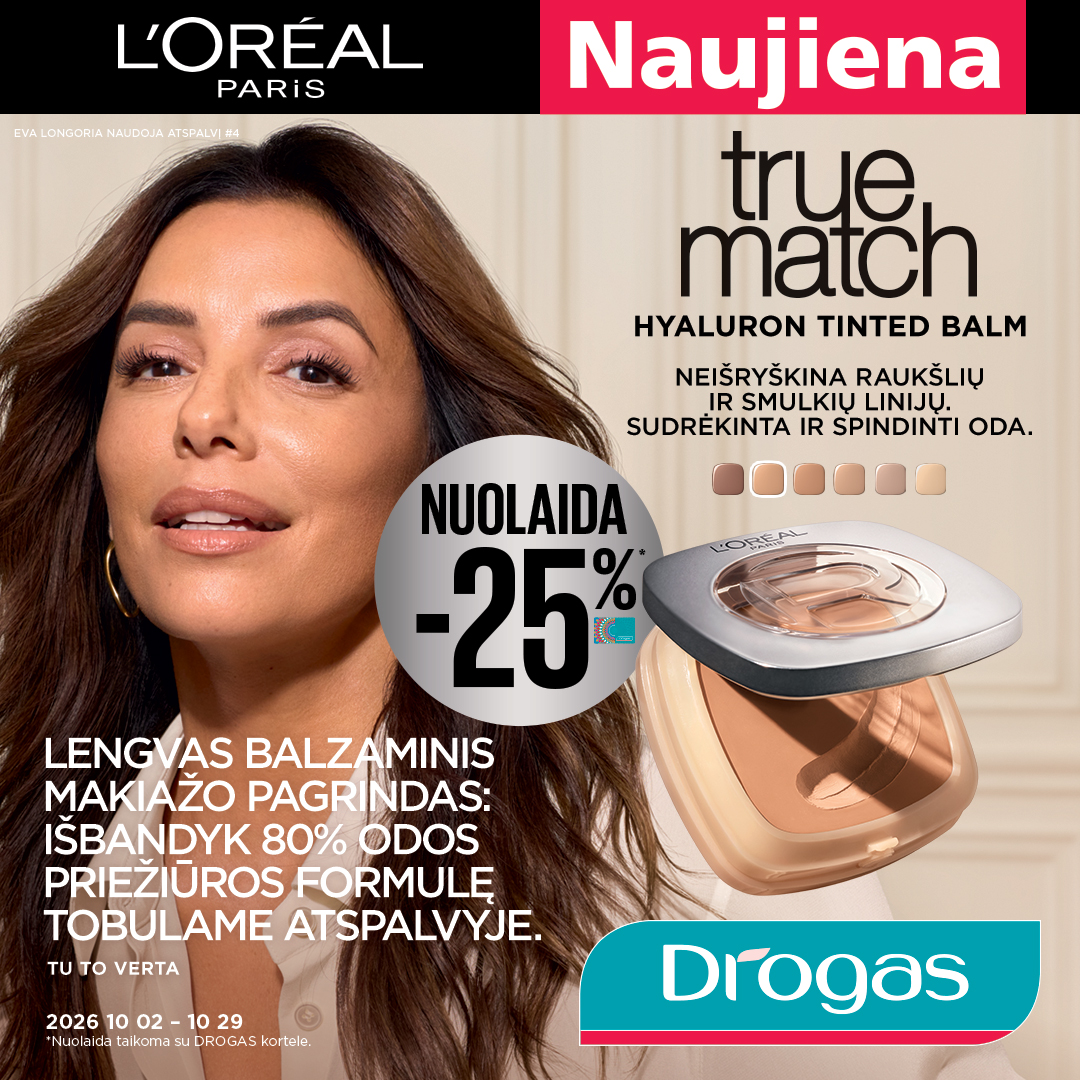 L'Oréal Paris Facebook ad: Atrask natūralų rezultatą net ir sluoksniuojant makiažo…