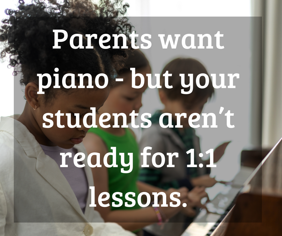 KeyNotes Music - A Group Piano Program for Ages 4+ Facebook ad