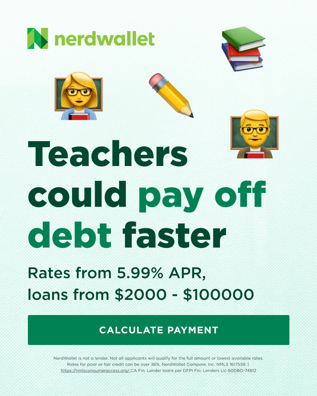 NerdWallet Facebook ad