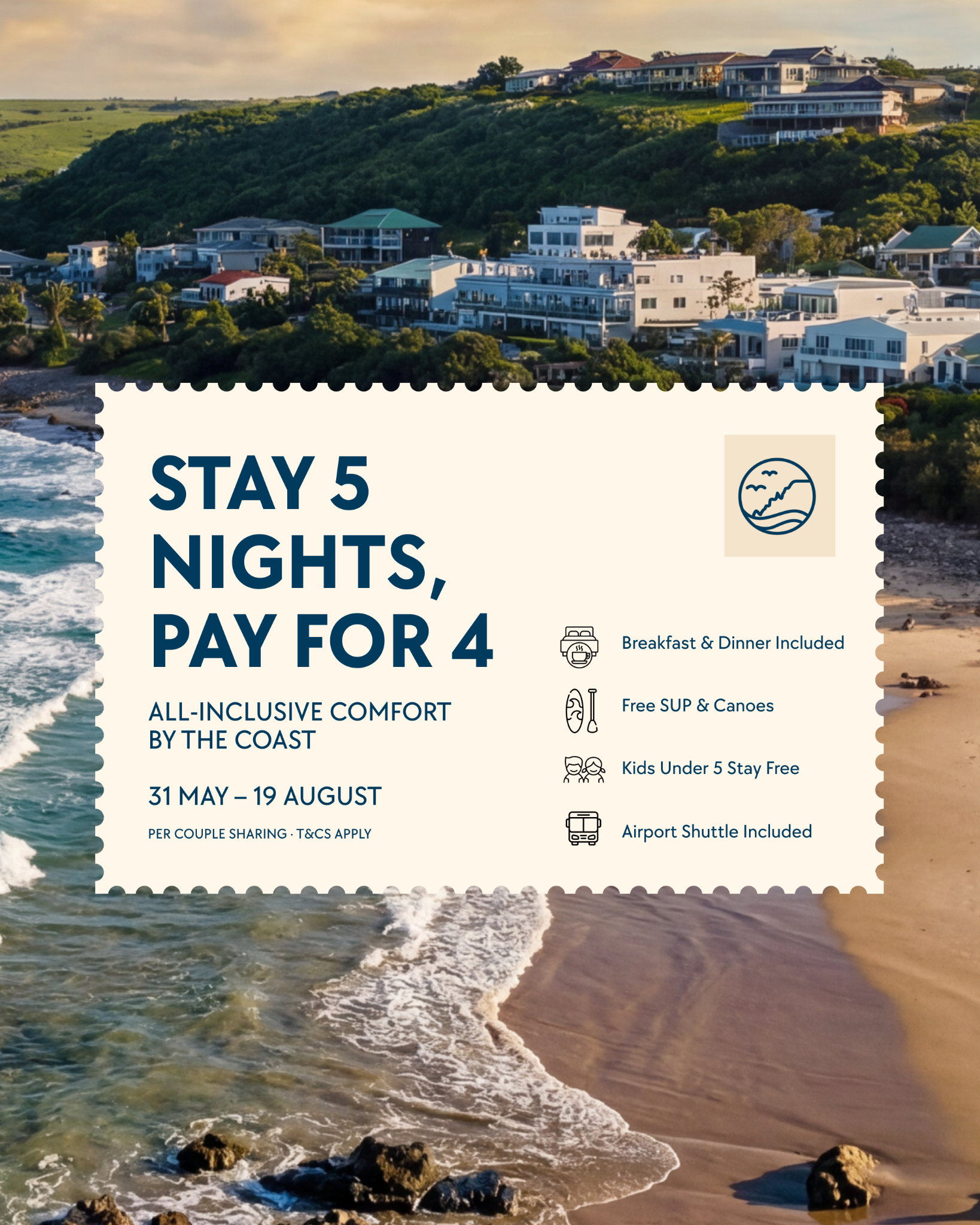 Morgan Bay Hotel Facebook ad: High Season Special
