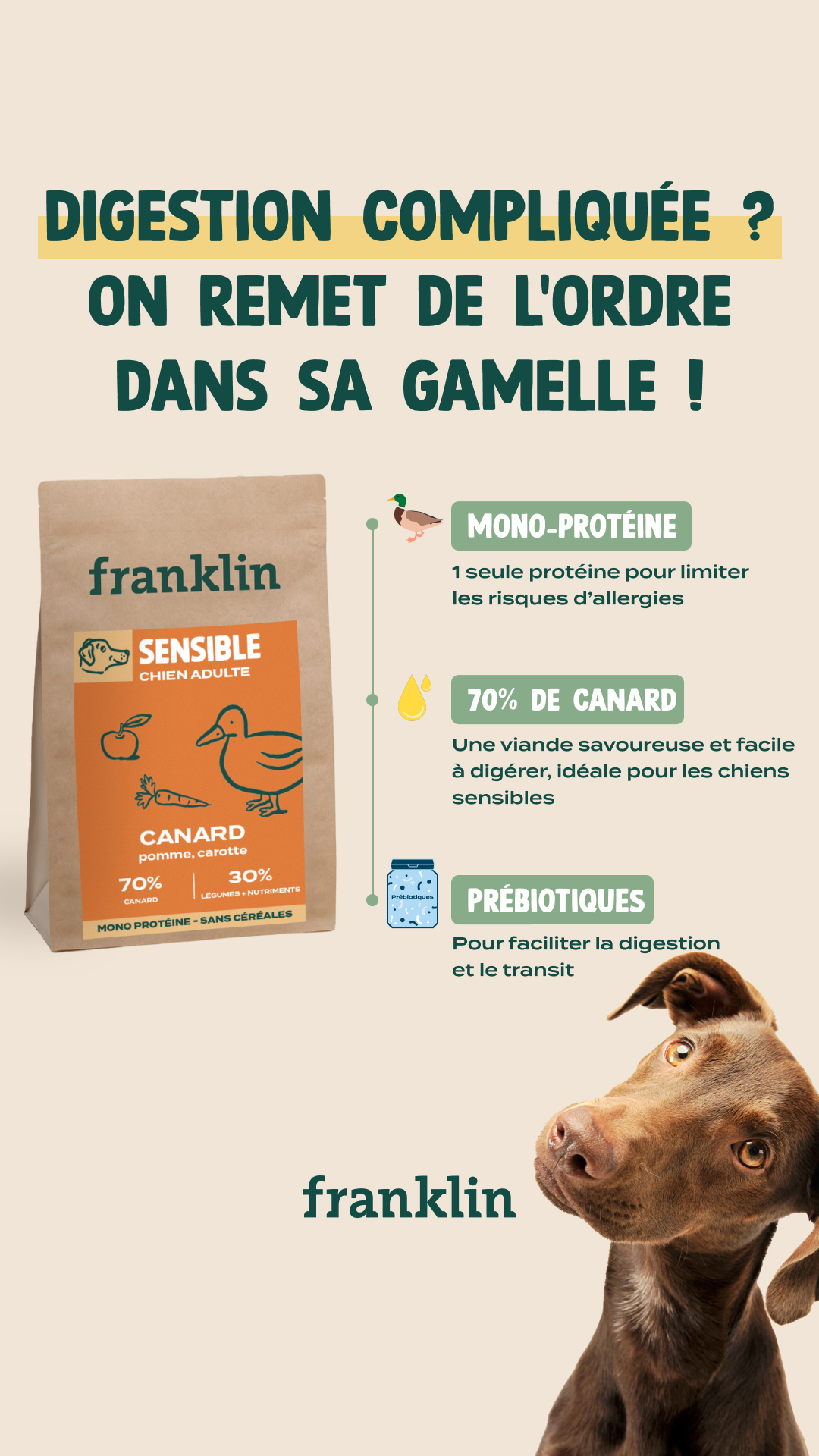 Franklin Pet Food Facebook ad