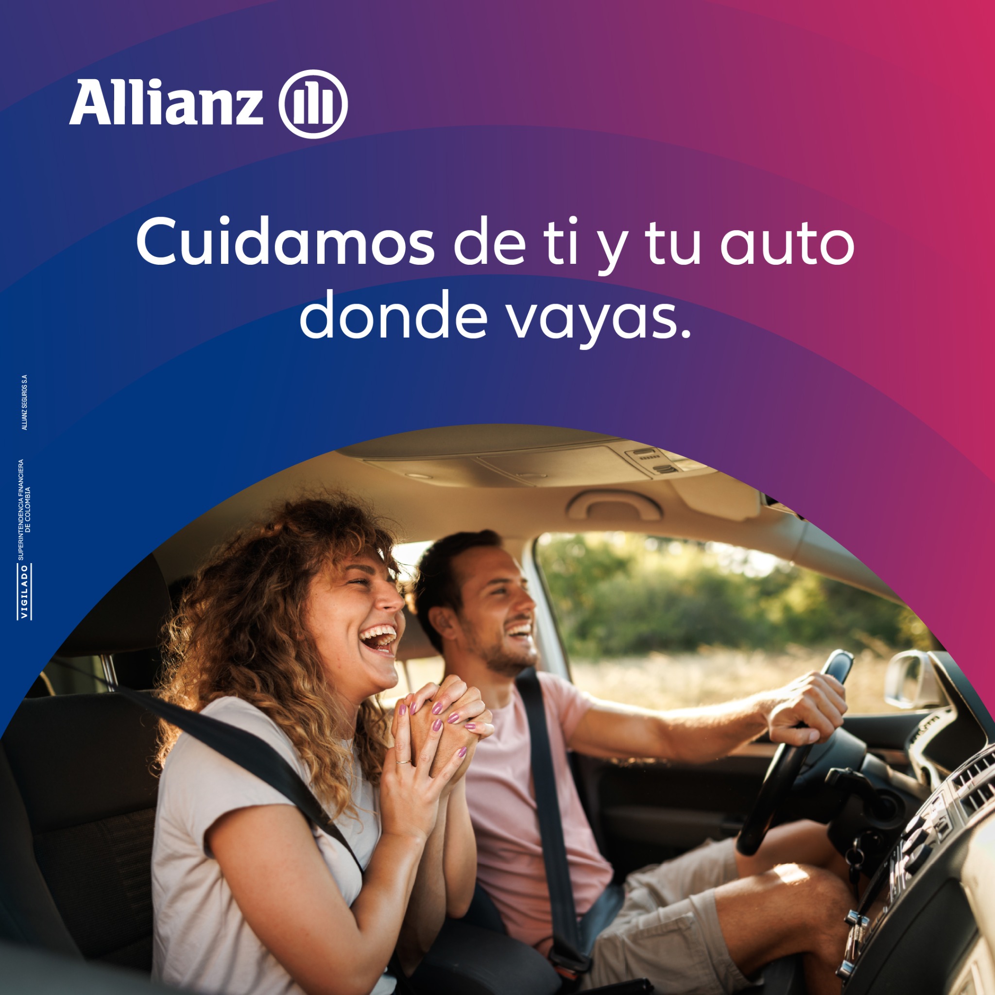 Allianz Facebook ad: Cada kilómetro cuenta y nosotros protegemos tu auto…