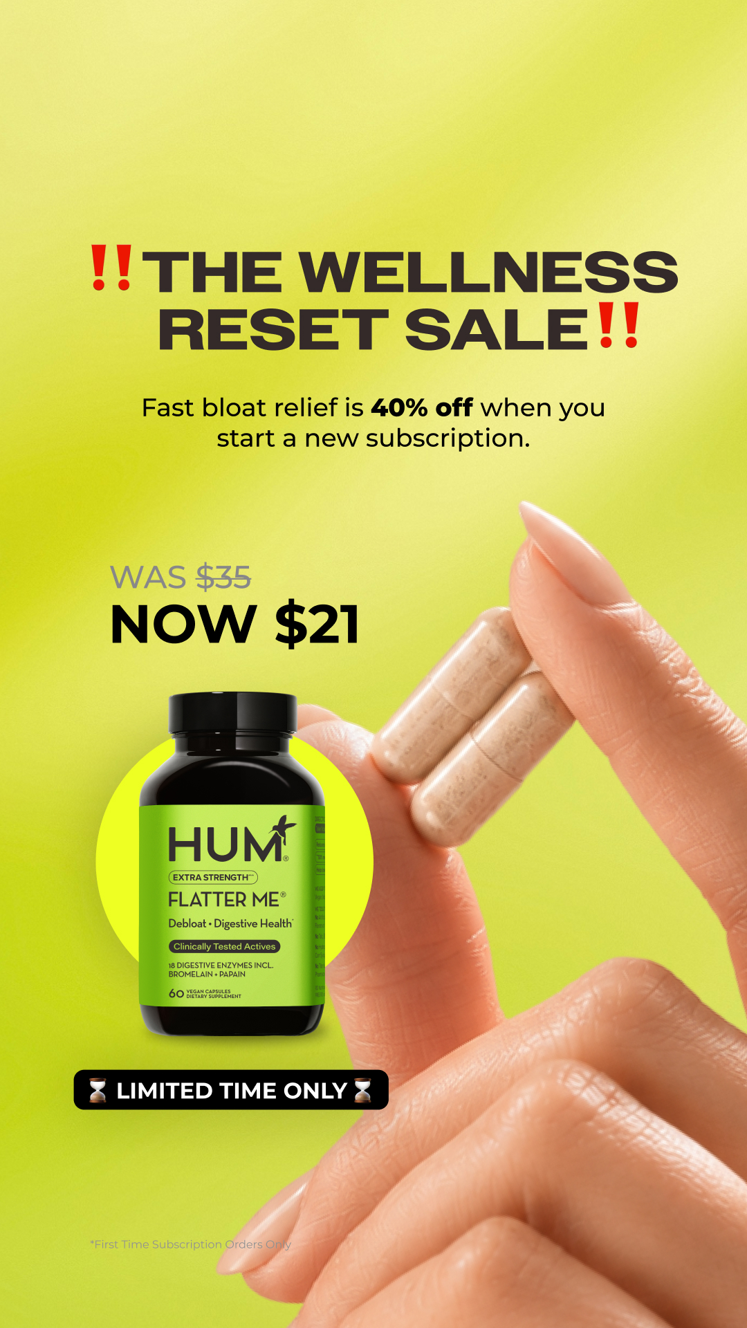 HUM Nutrition Facebook ad