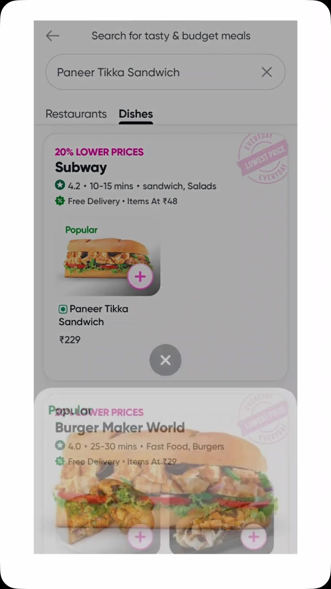 Toing Facebook ad: Dishes at ₹29?