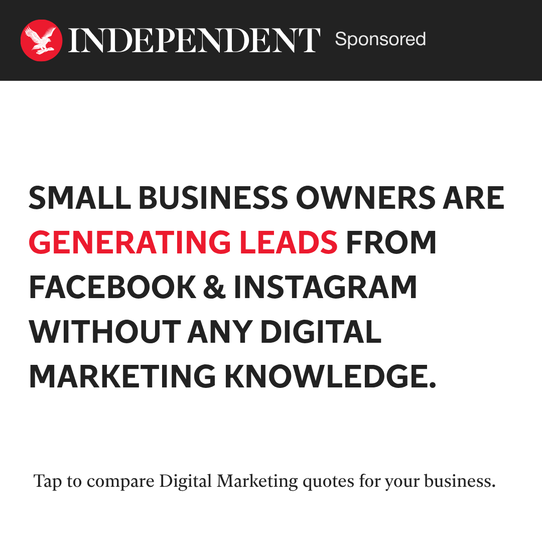 The Independent Facebook ad