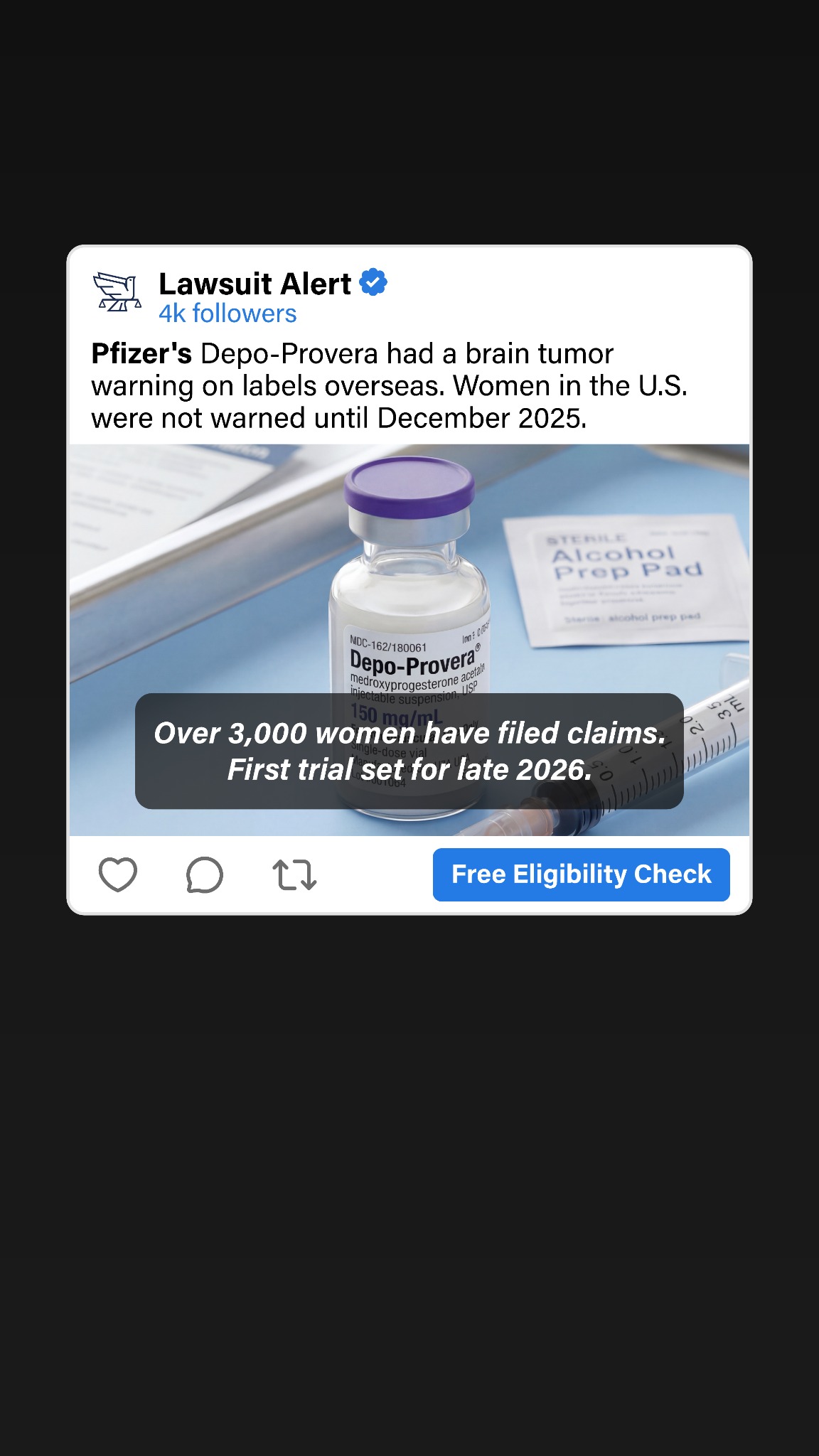 Free Legal Reviews Facebook ad