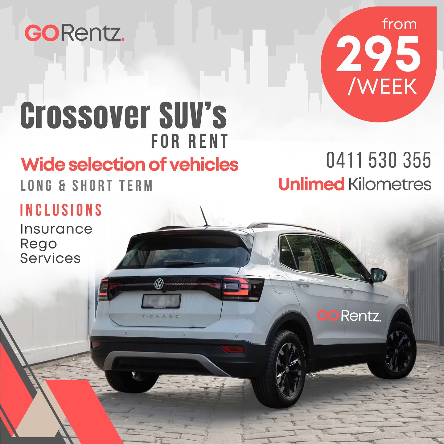 Go Rentz Facebook ad: Chat on Messenger