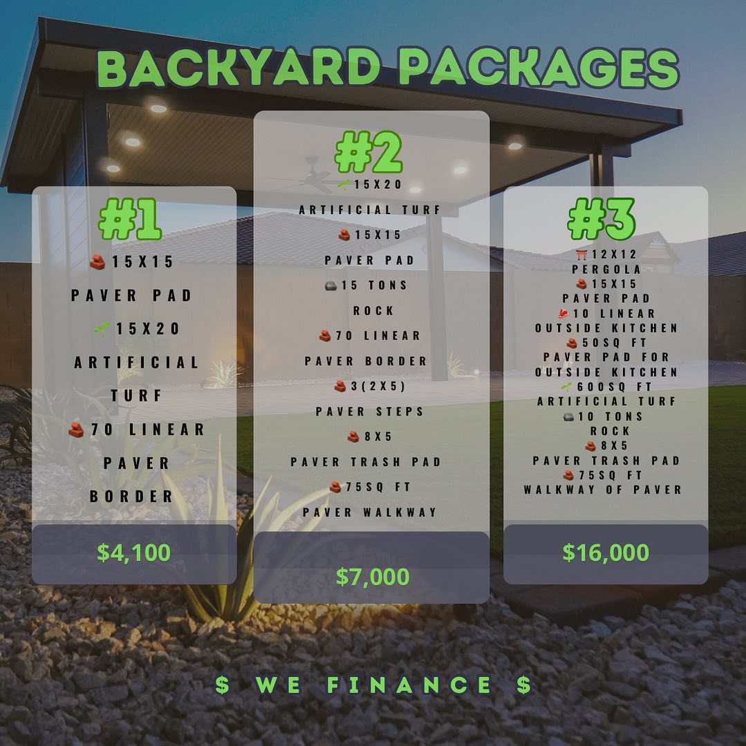 Hernandez Landscaping Facebook ad: Backyard deals now ready don’t miss out