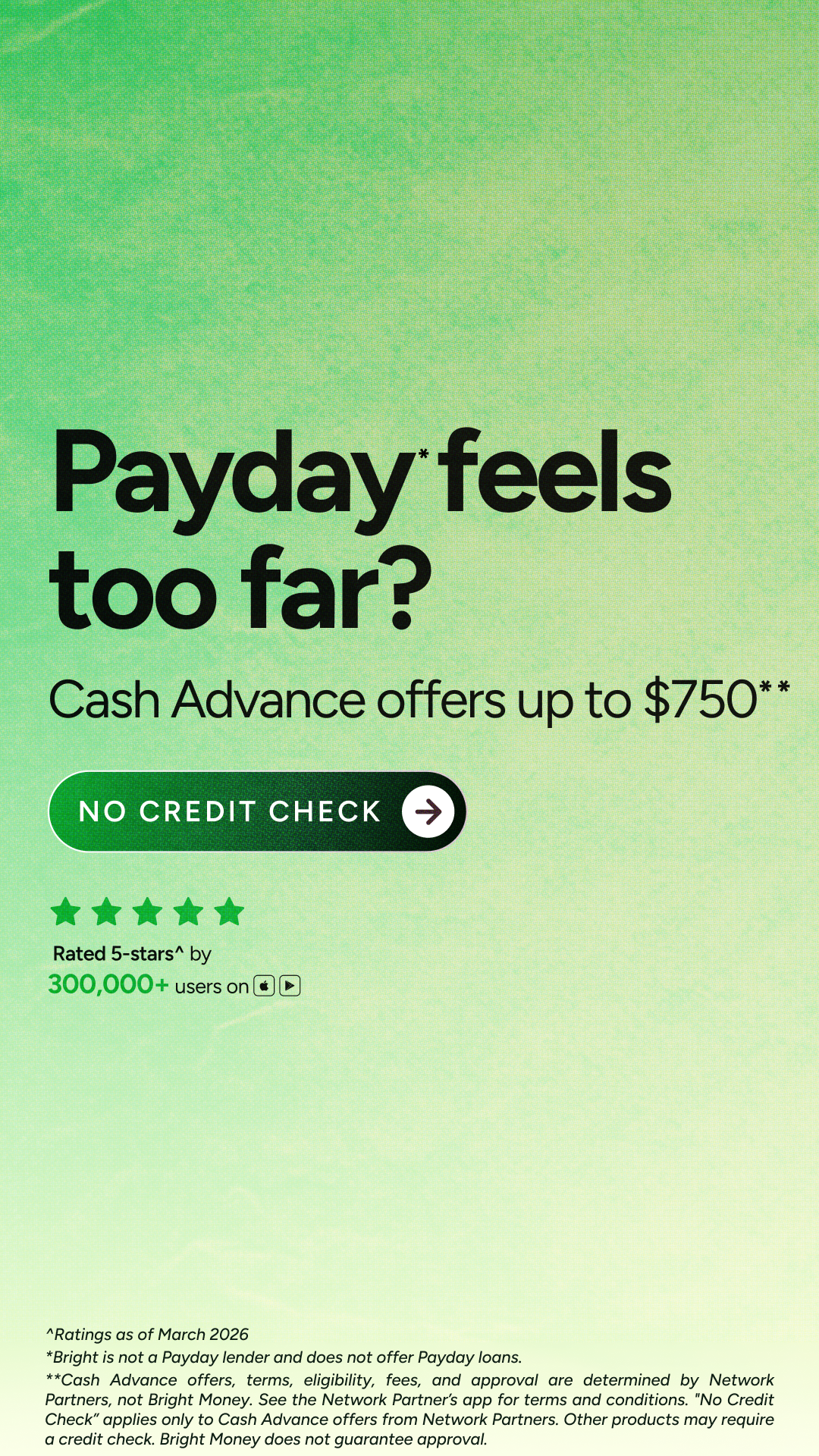 Bright Money Facebook ad