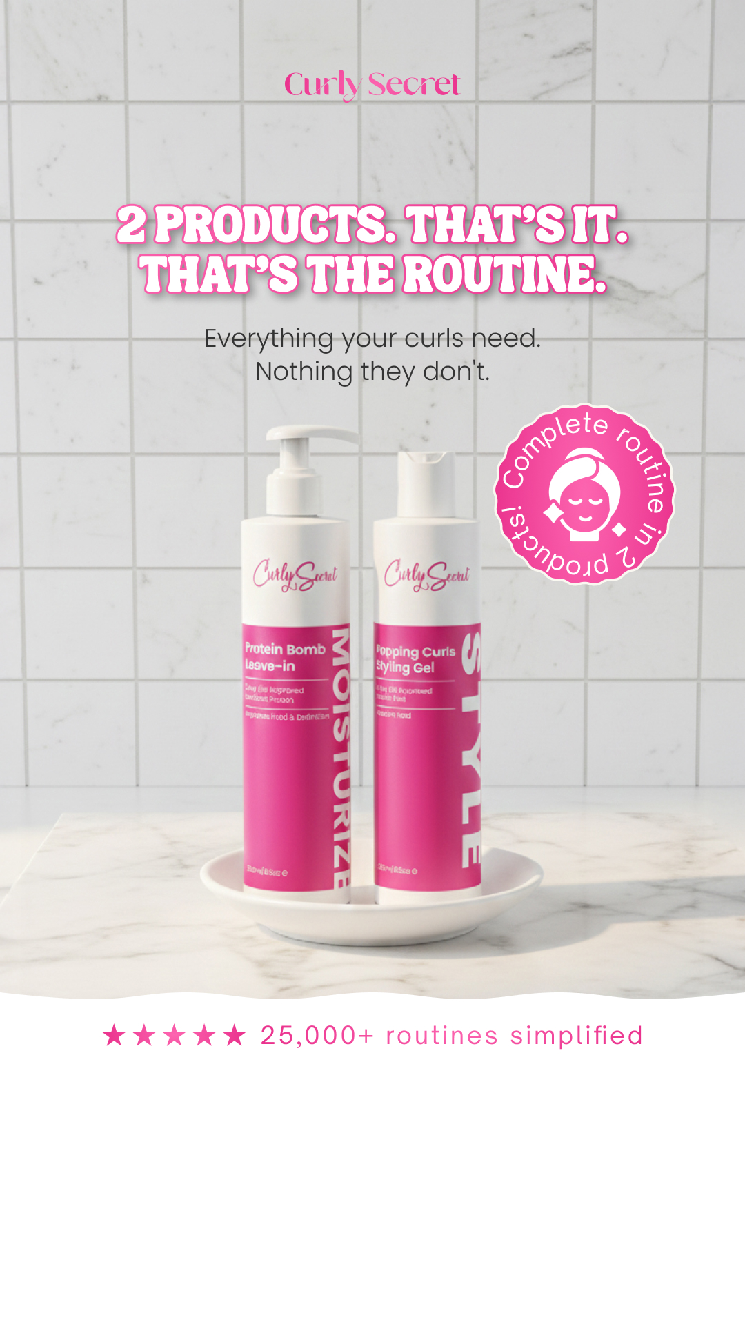 Curly Secret Facebook ad