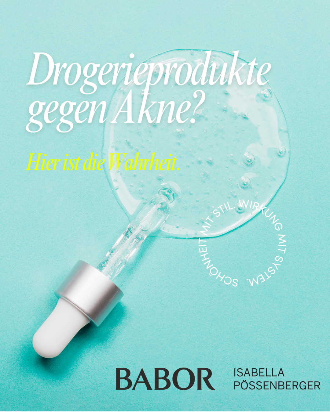 BABOR Isabella Pössenberger Kosmetik Massage Fußpflege Facebook ad: Reine Haut aus der Drogerie?