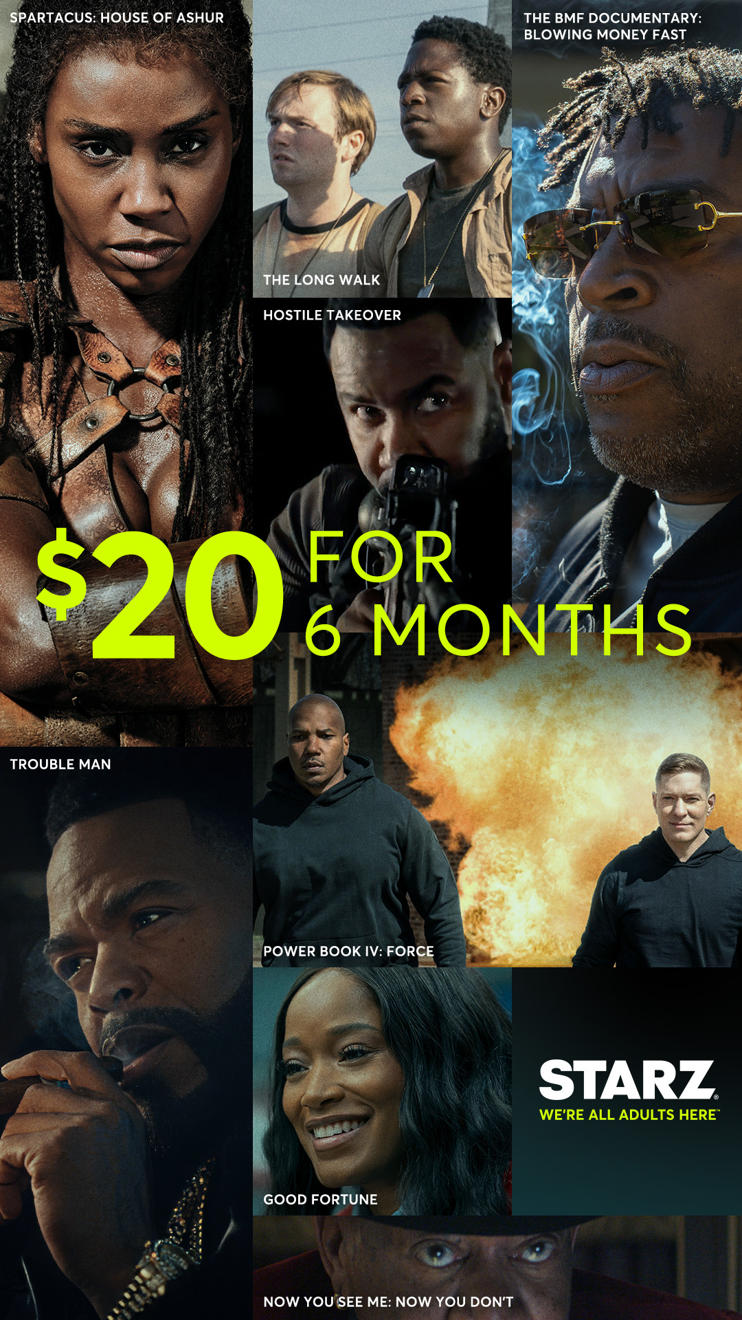 STARZ Facebook ad