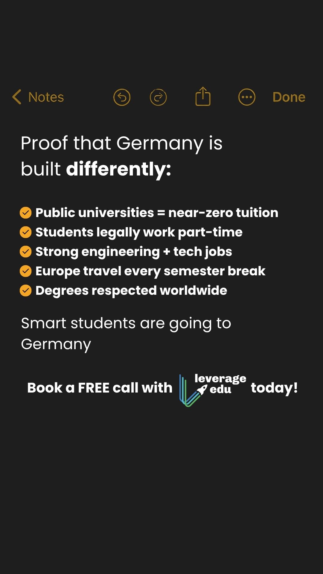 Leverage Edu Facebook ad