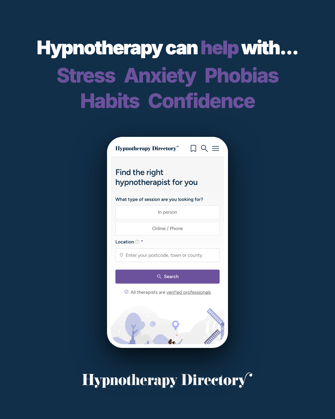 Hypnotherapy Directory Facebook ad
