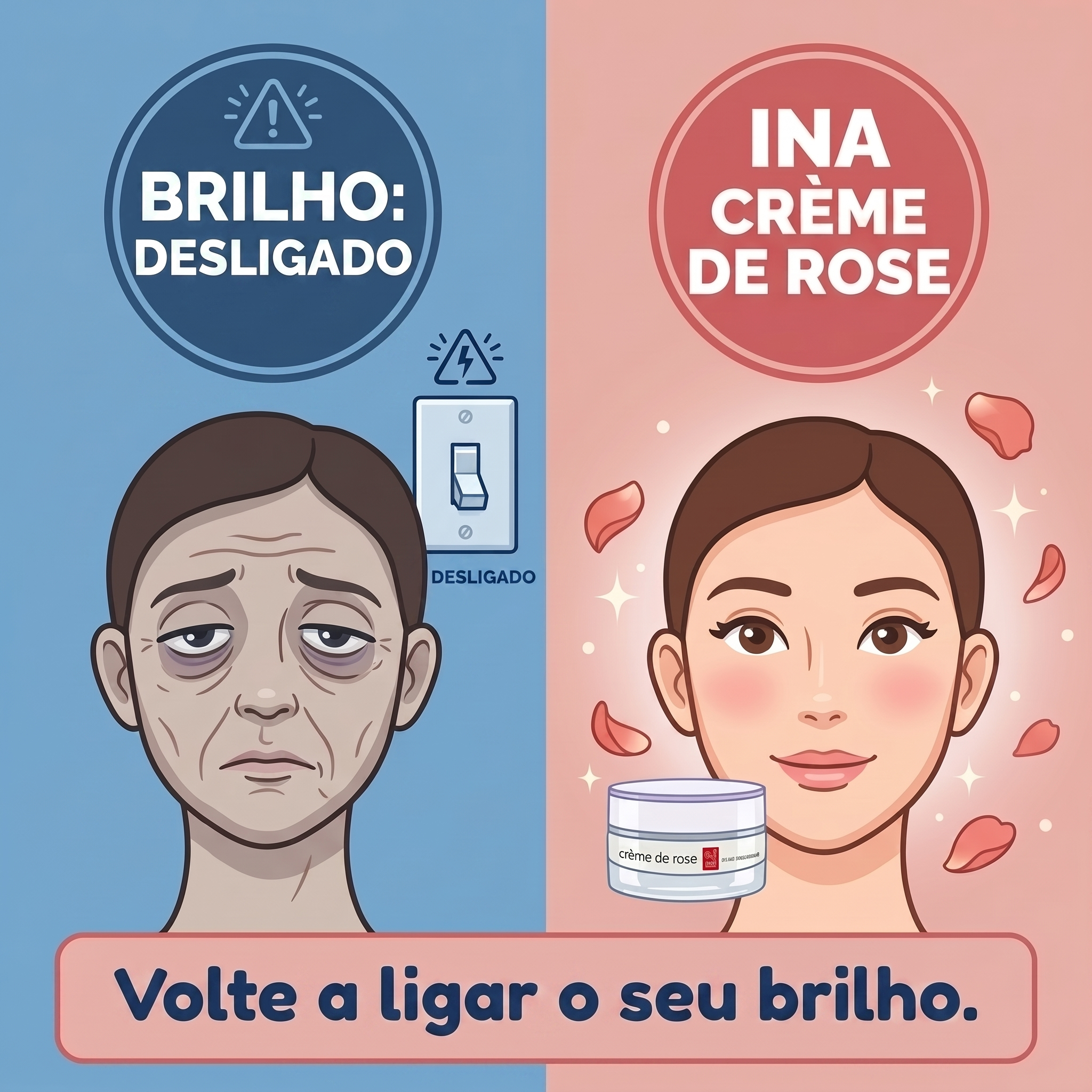 InaEssentials.PT - Cosméticos Orgânicos Familiares Facebook ad: Quando é que o teu brilho se apagou?