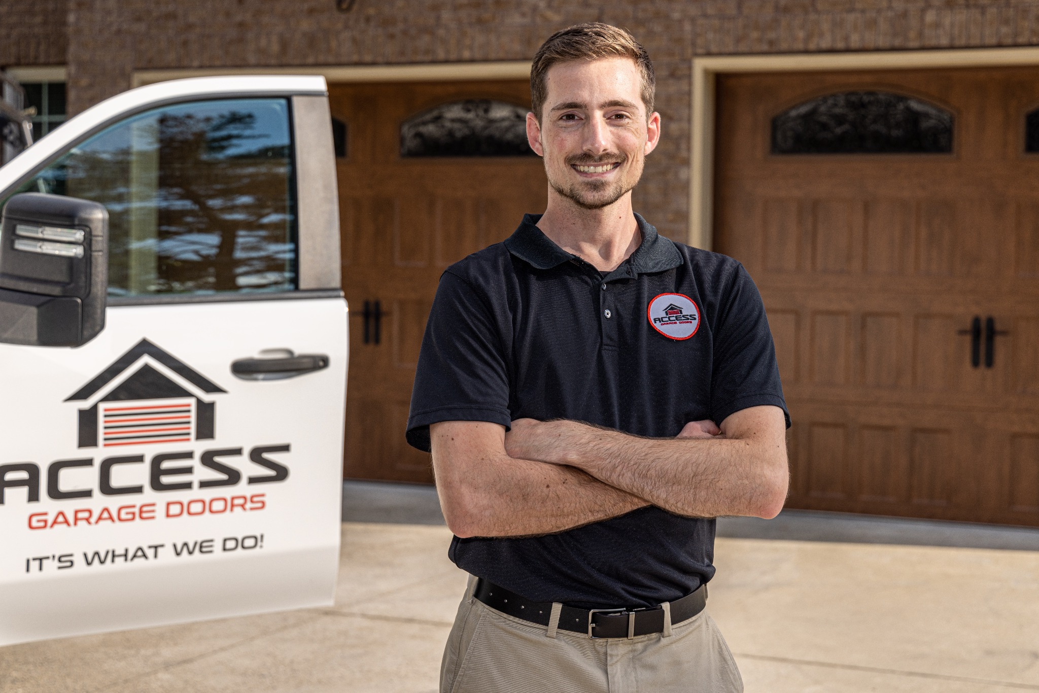 Access Garage Doors of Tri-Cities Facebook ad from Jul 21, 2025