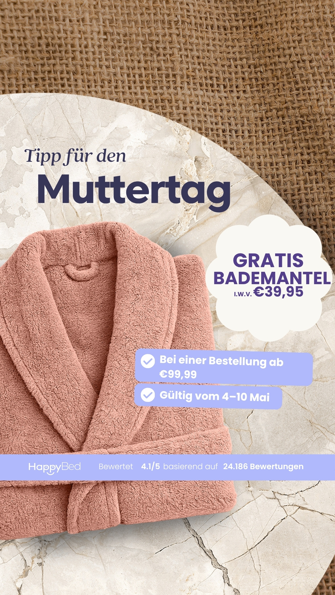 Thehappybed.de Facebook ad