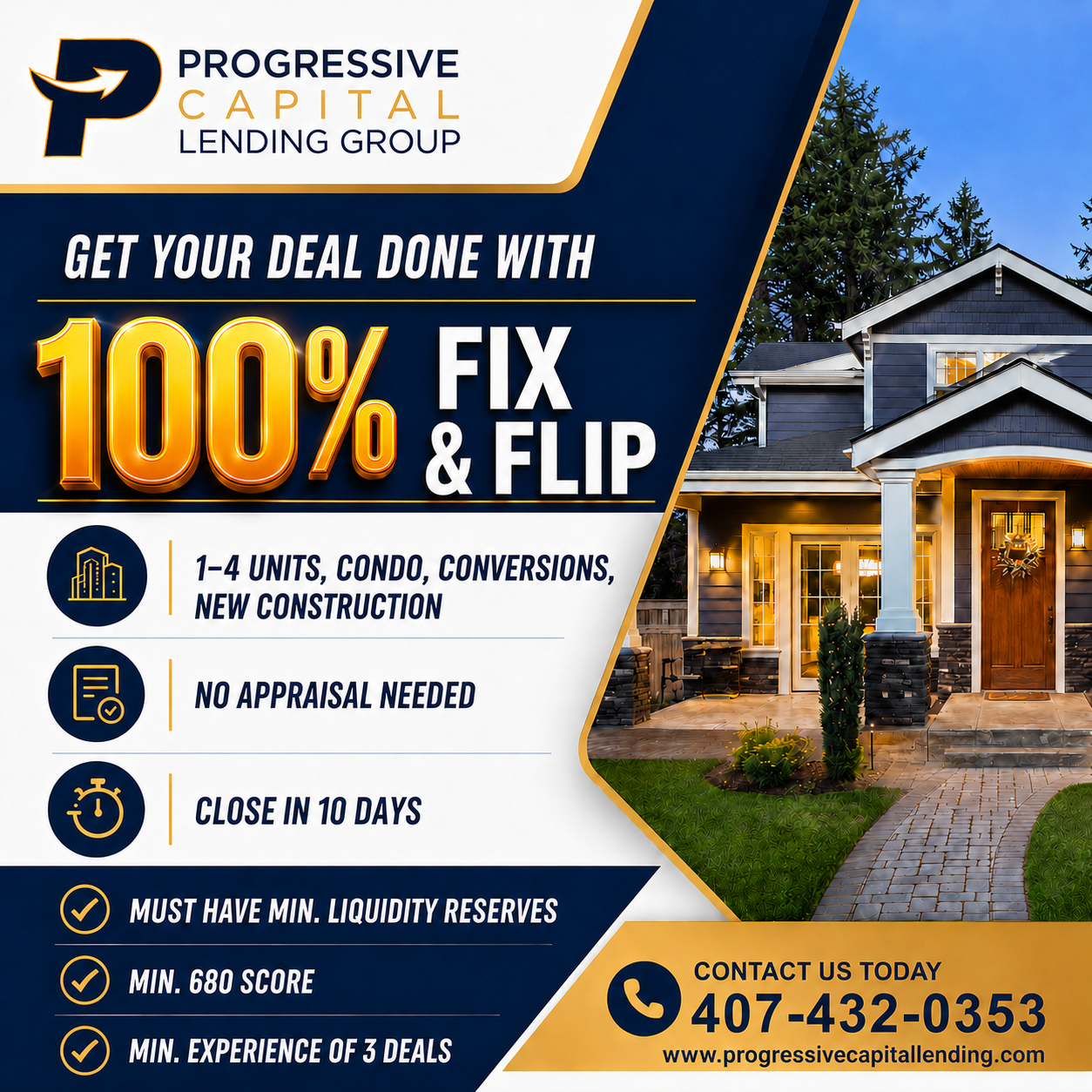 Progressive Capital Group Facebook ad: ๐๐๐๐ฅ ๐๐ฌ๐ญ๐๐ญ๐ ๐๐ง๐ฏ๐๐ฌ๐ญ๐จ๐ซ๐ฌ: Get Fasterโฆ