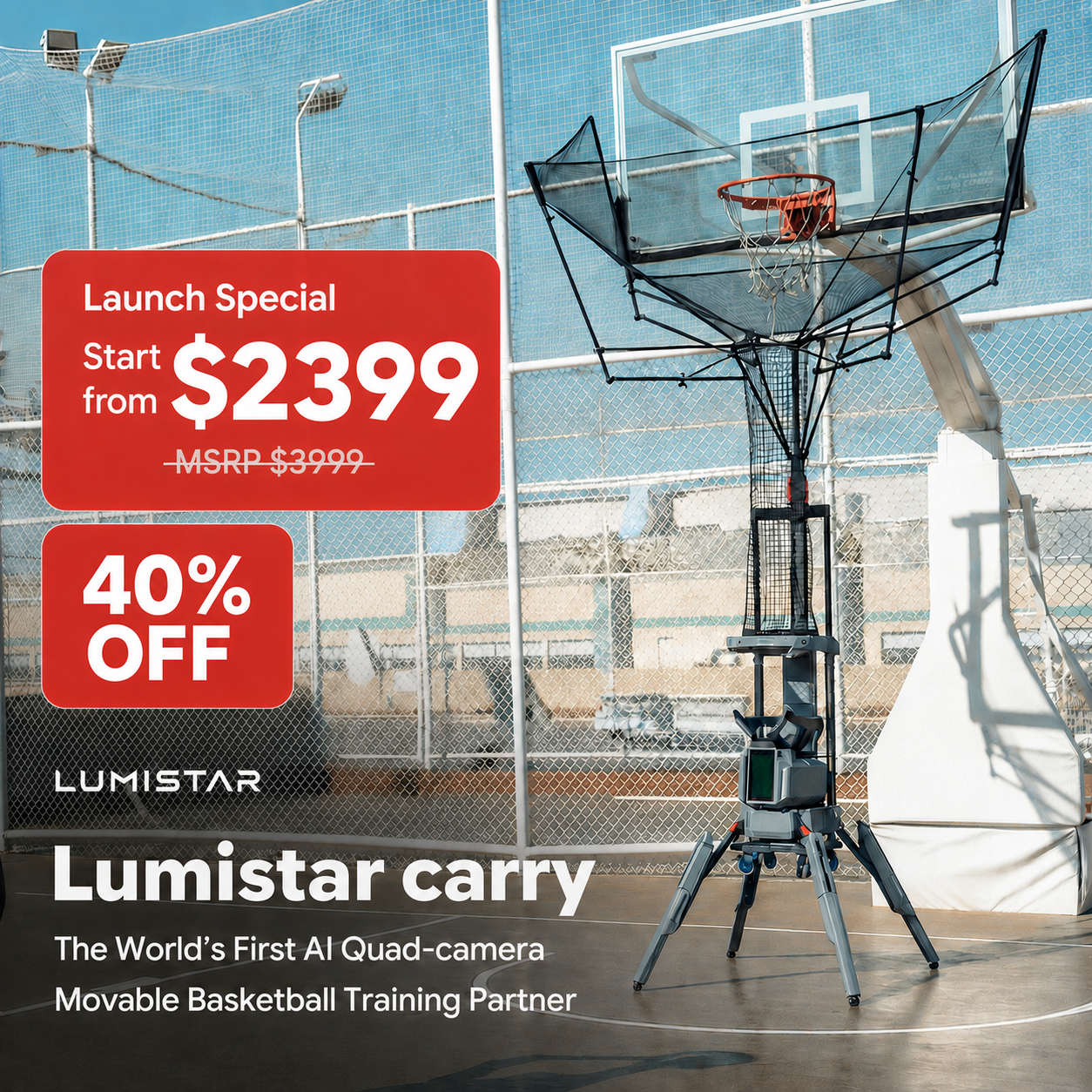 Lumistar Global Facebook ad: Now Live on Kickstarter - Start from $2399, 40% off