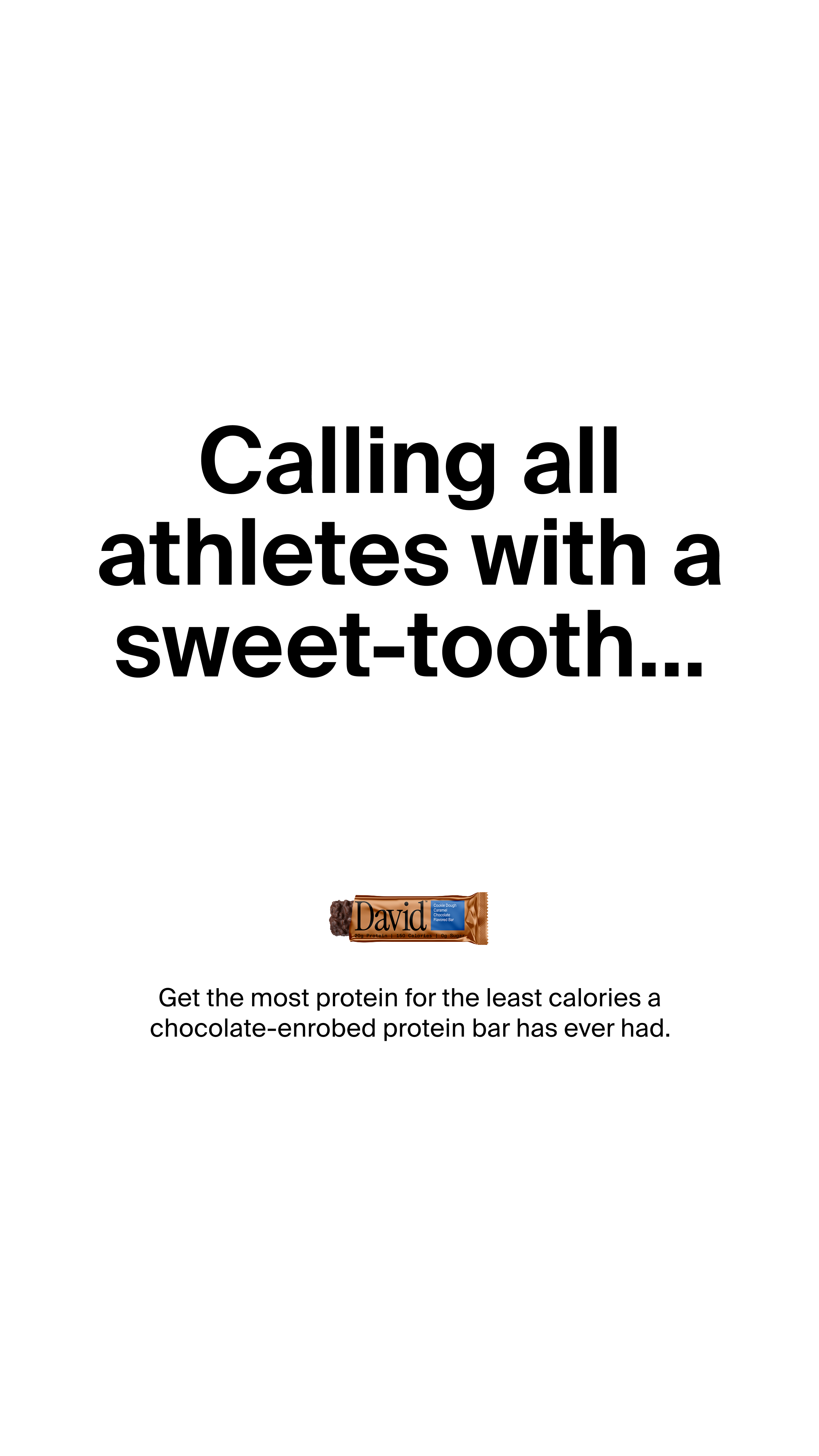David Protein Facebook ad