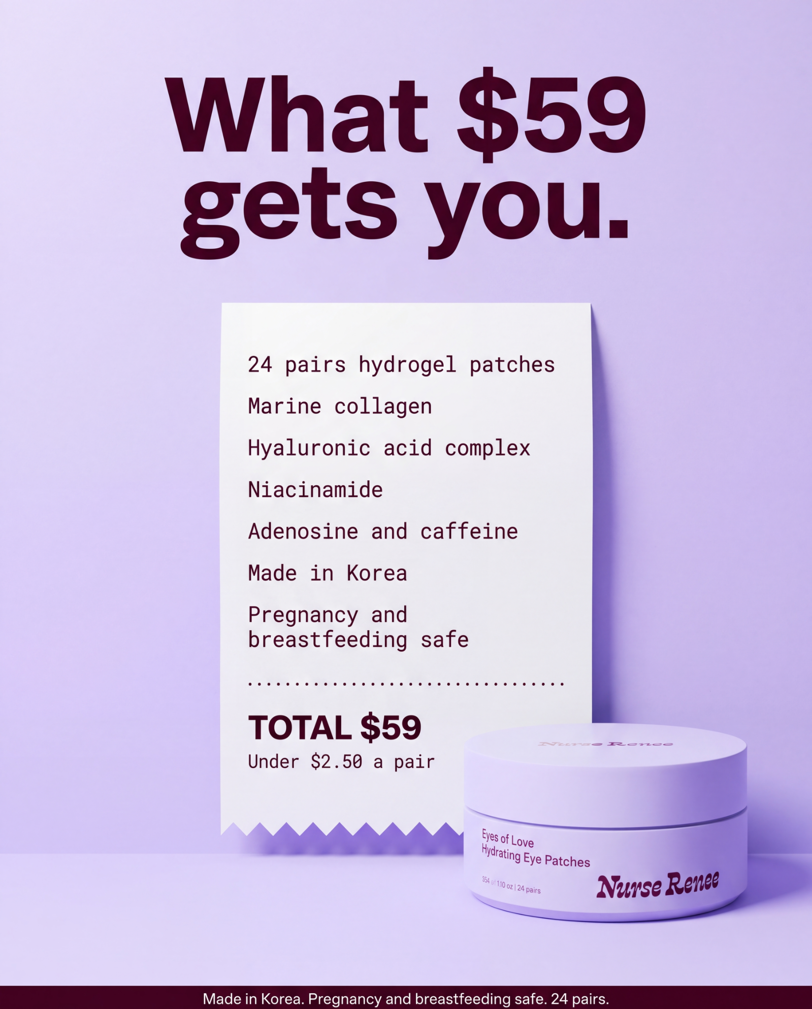 Nurse Renee Facebook ad: What $59 gets you.