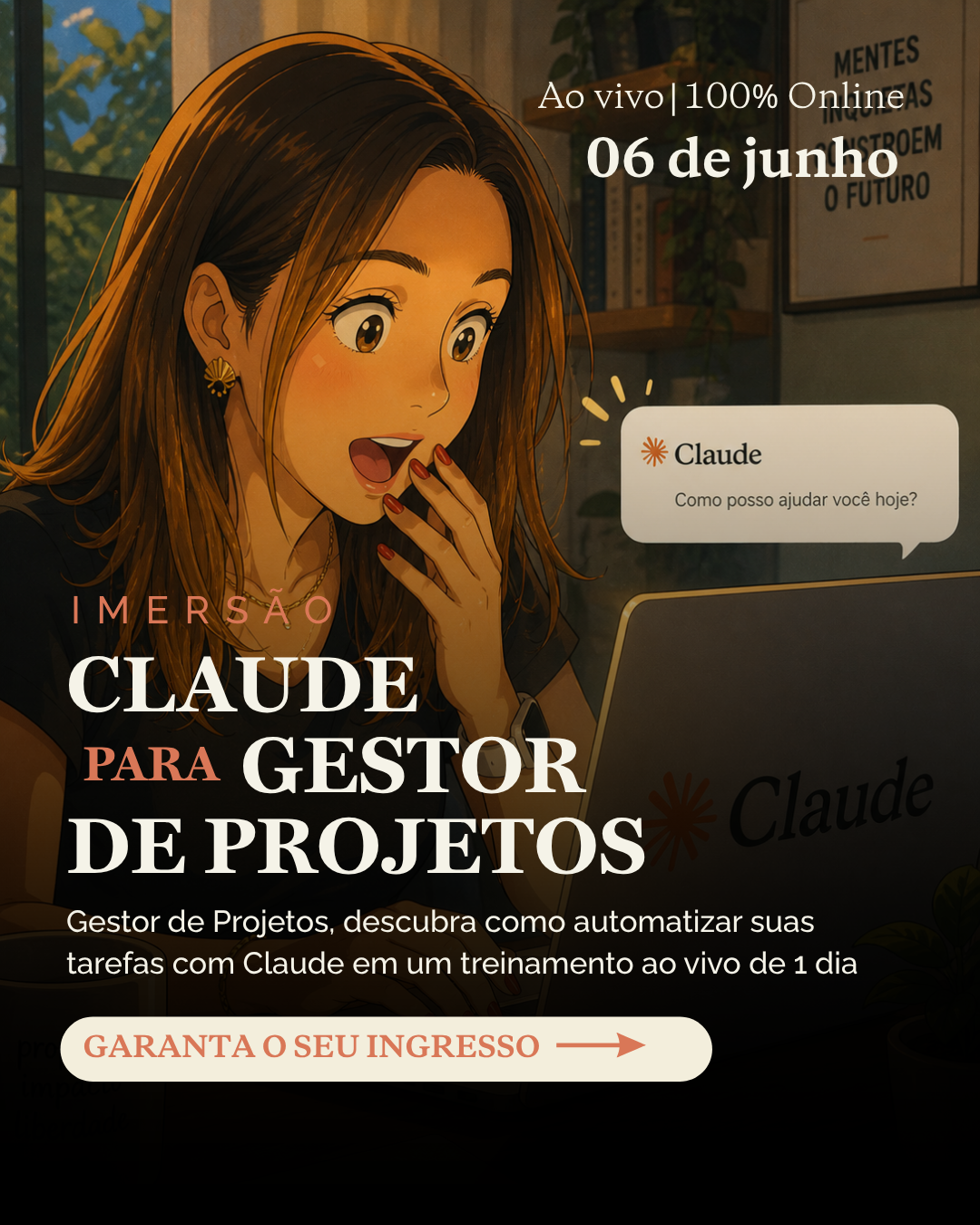 Ana G Soares Facebook ad: Você não precisa trabalhar mais.