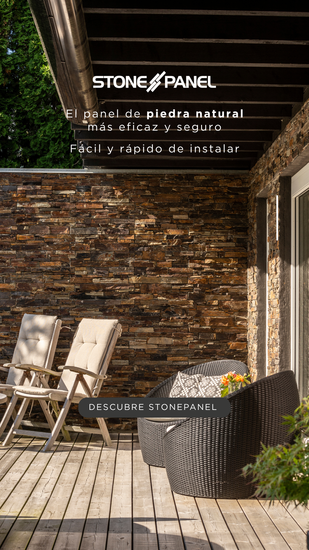 CUPA STONE Facebook ad: Stonepanel. Piedra Natural