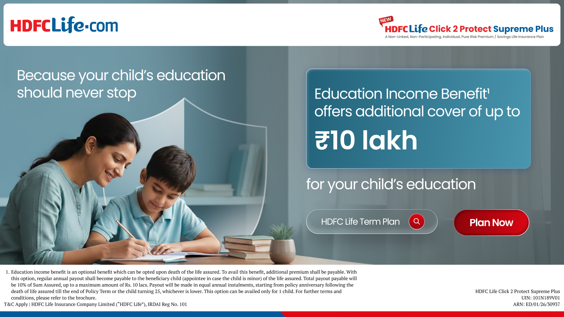 HDFC Life Facebook ad