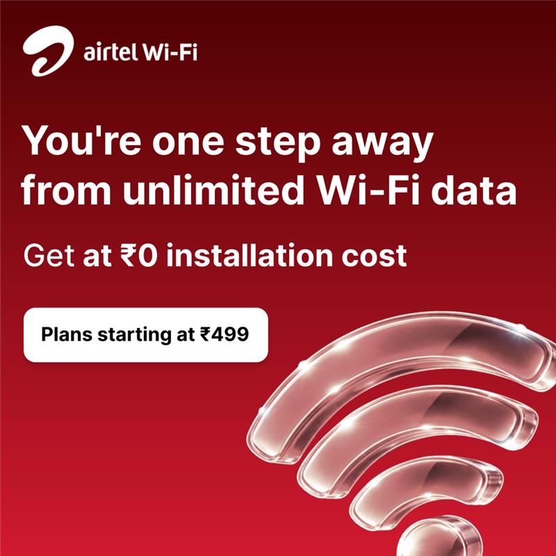 Airtel Xstream Fiber Facebook ad