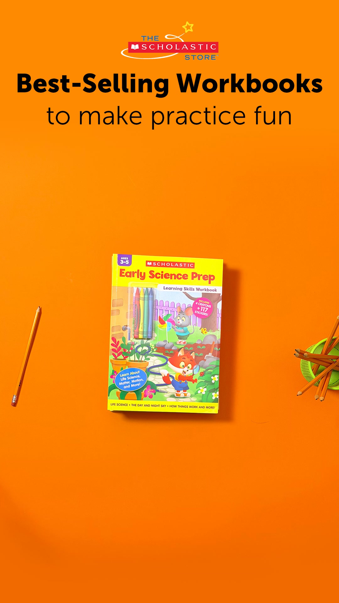 Scholastic Facebook ad: Workbook Value Packs