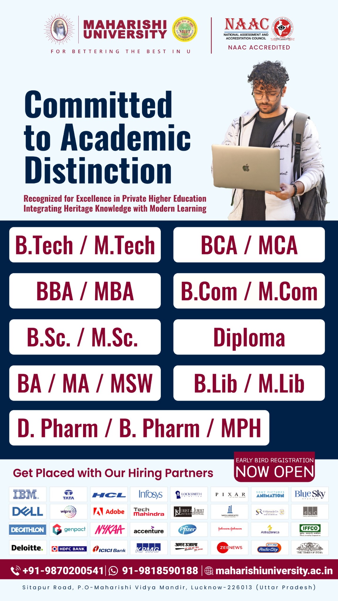 Maharishi University of Information Technology Facebook ad