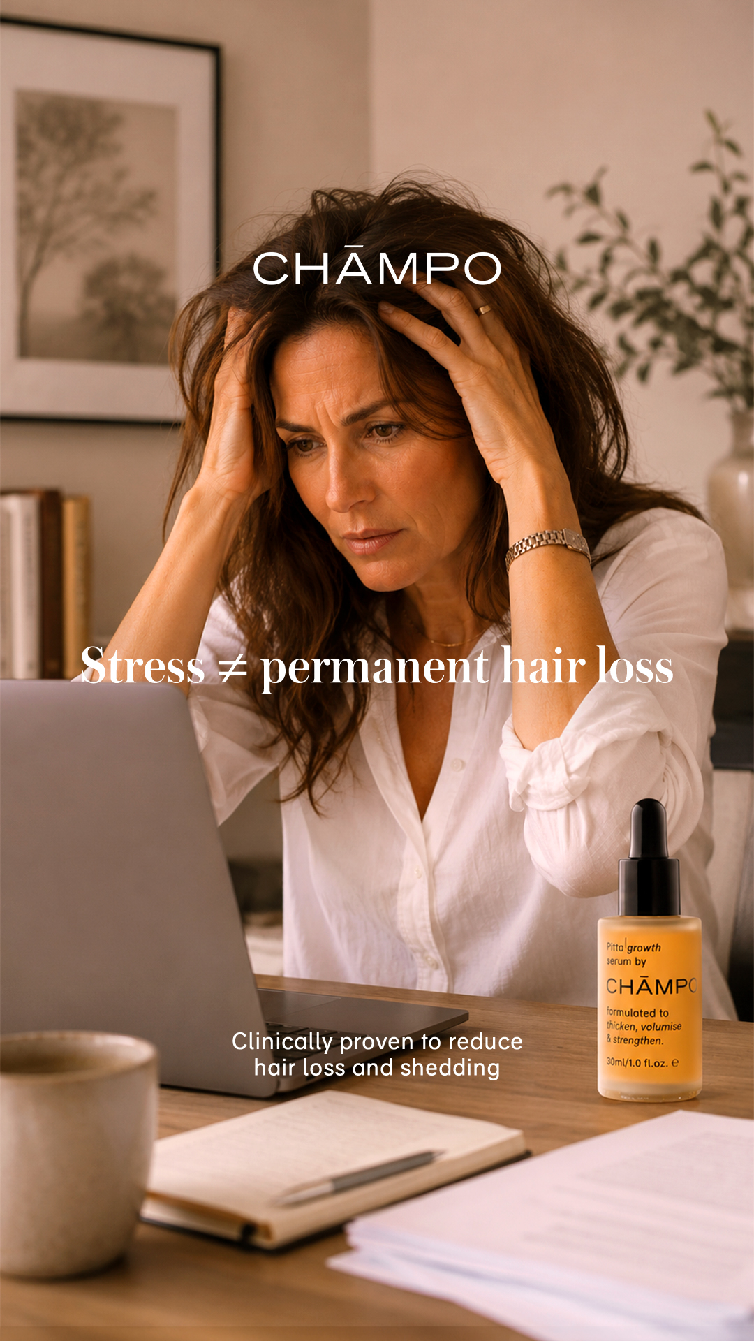 Chāmpo Haircare Facebook ad