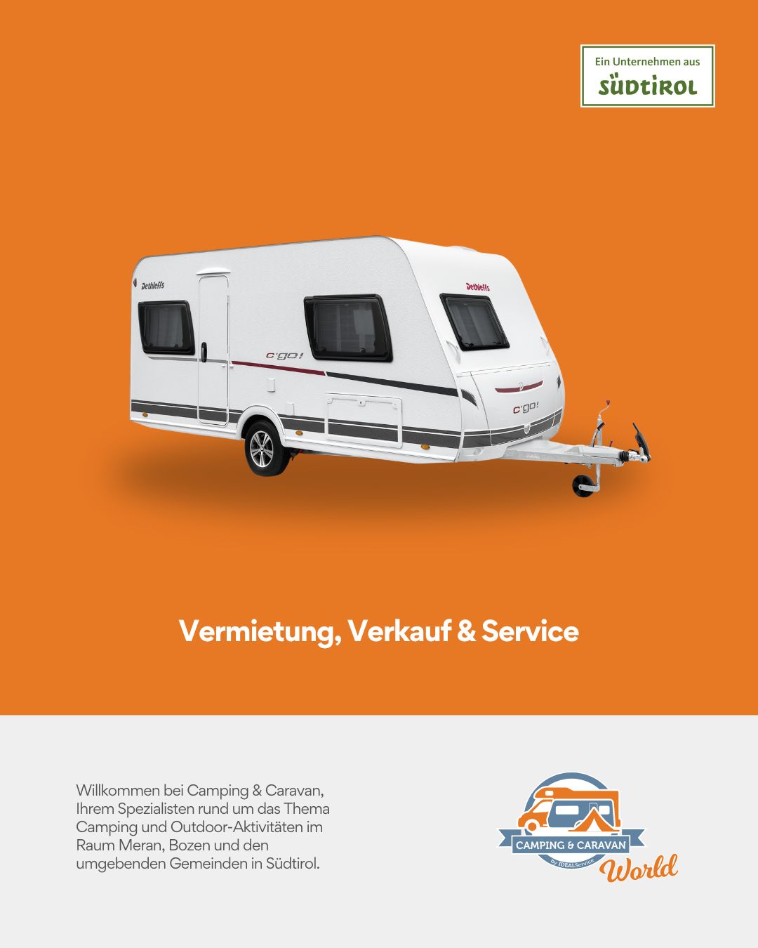 Camping & Caravan Facebook ad: Camping & Caravan: Ihre Südtiroler Experten für mobiles…