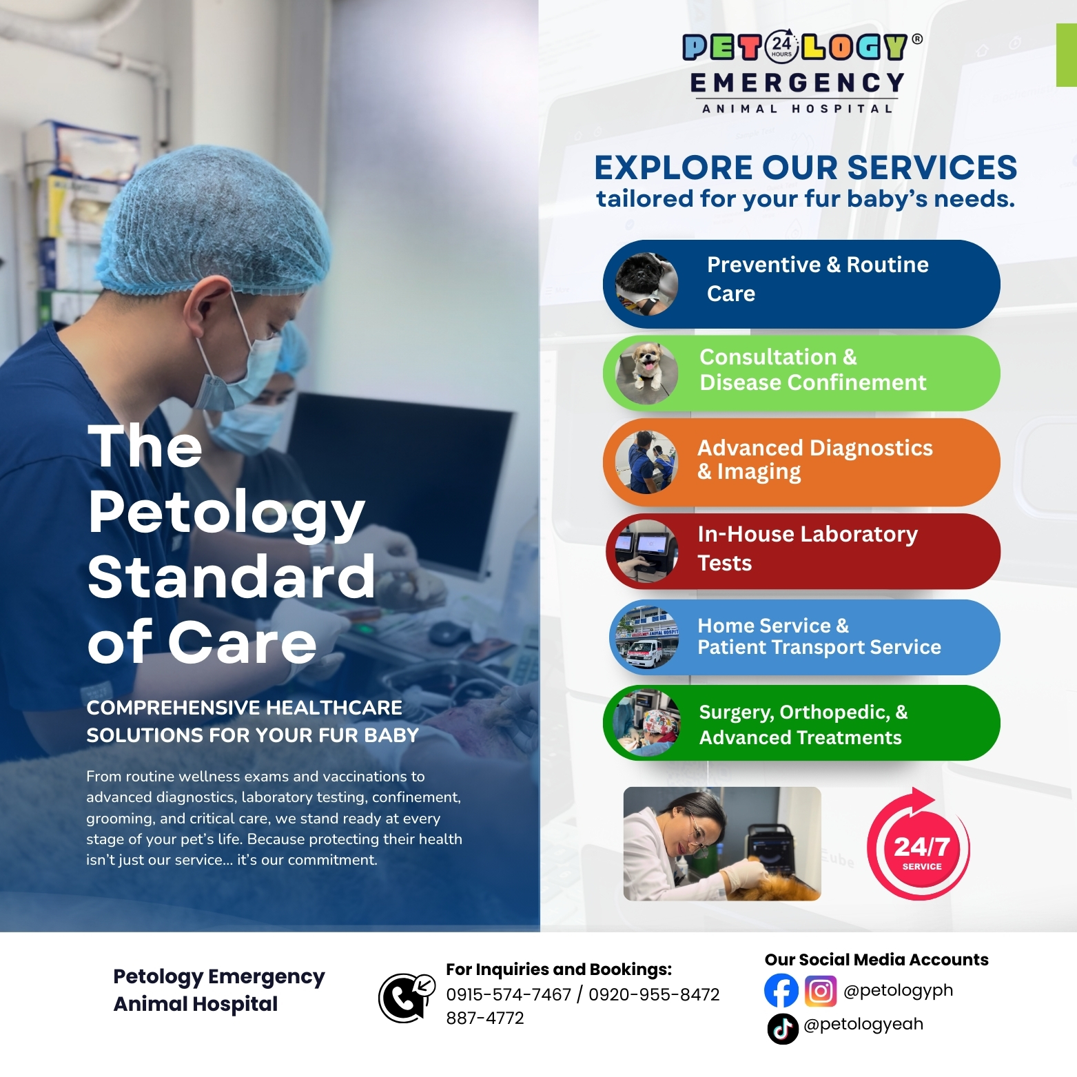 Petology Emergency Animal Hospital Facebook ad: Every fur parent’s 24/7 partner in care
