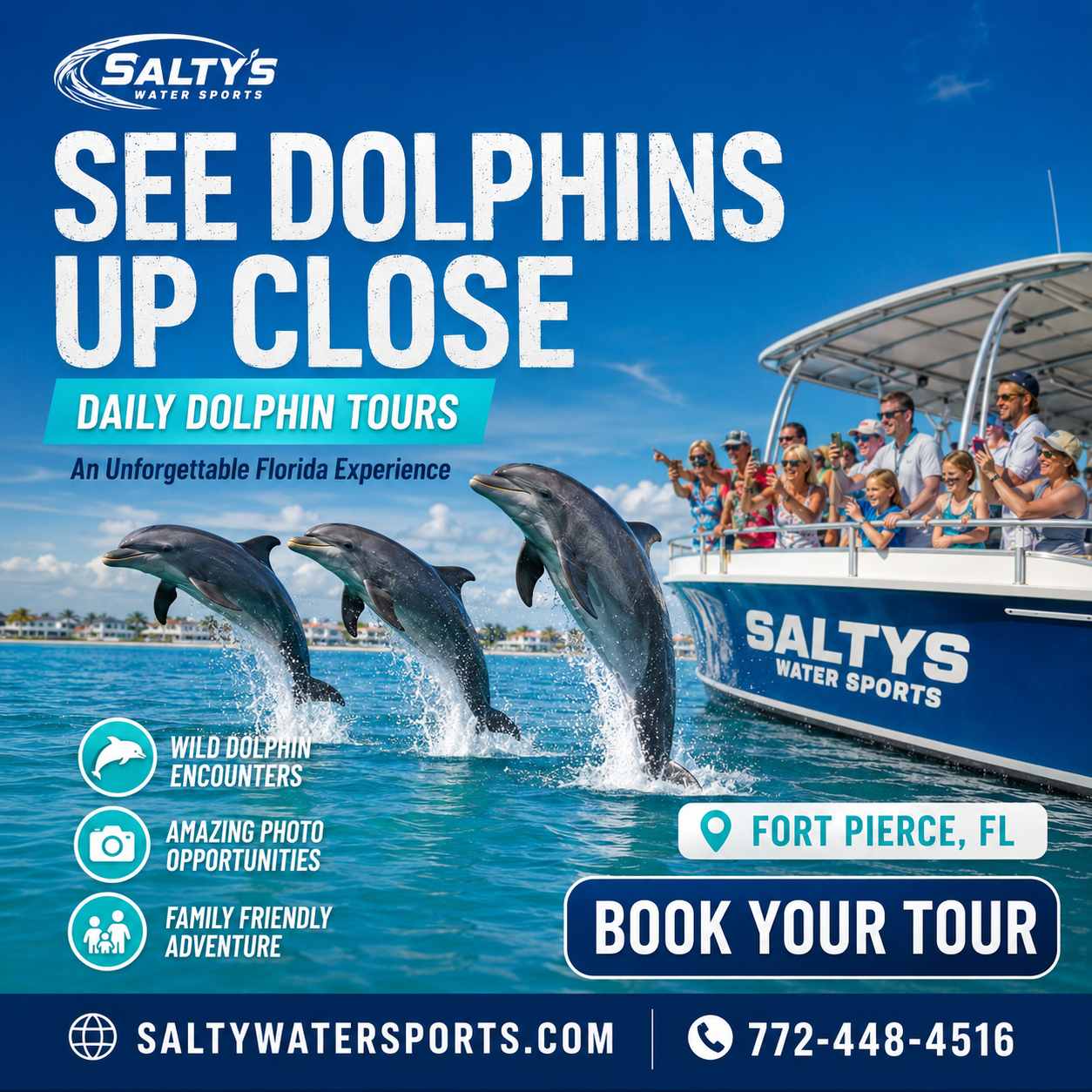 Salty’s Water Sports Boat & Jet Ski Rental Facebook ad