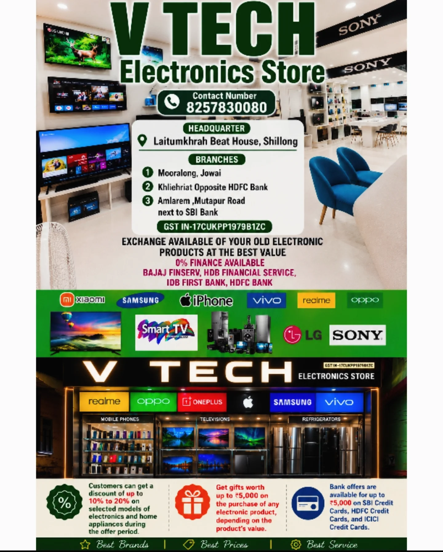 Mobile showroom J.S Enterprise Facebook ad: Welcome to V TECH Electronics Store
