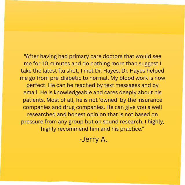 John Hayes Jr MD Facebook ad: Nothing is more rewarding than hearing how quality…