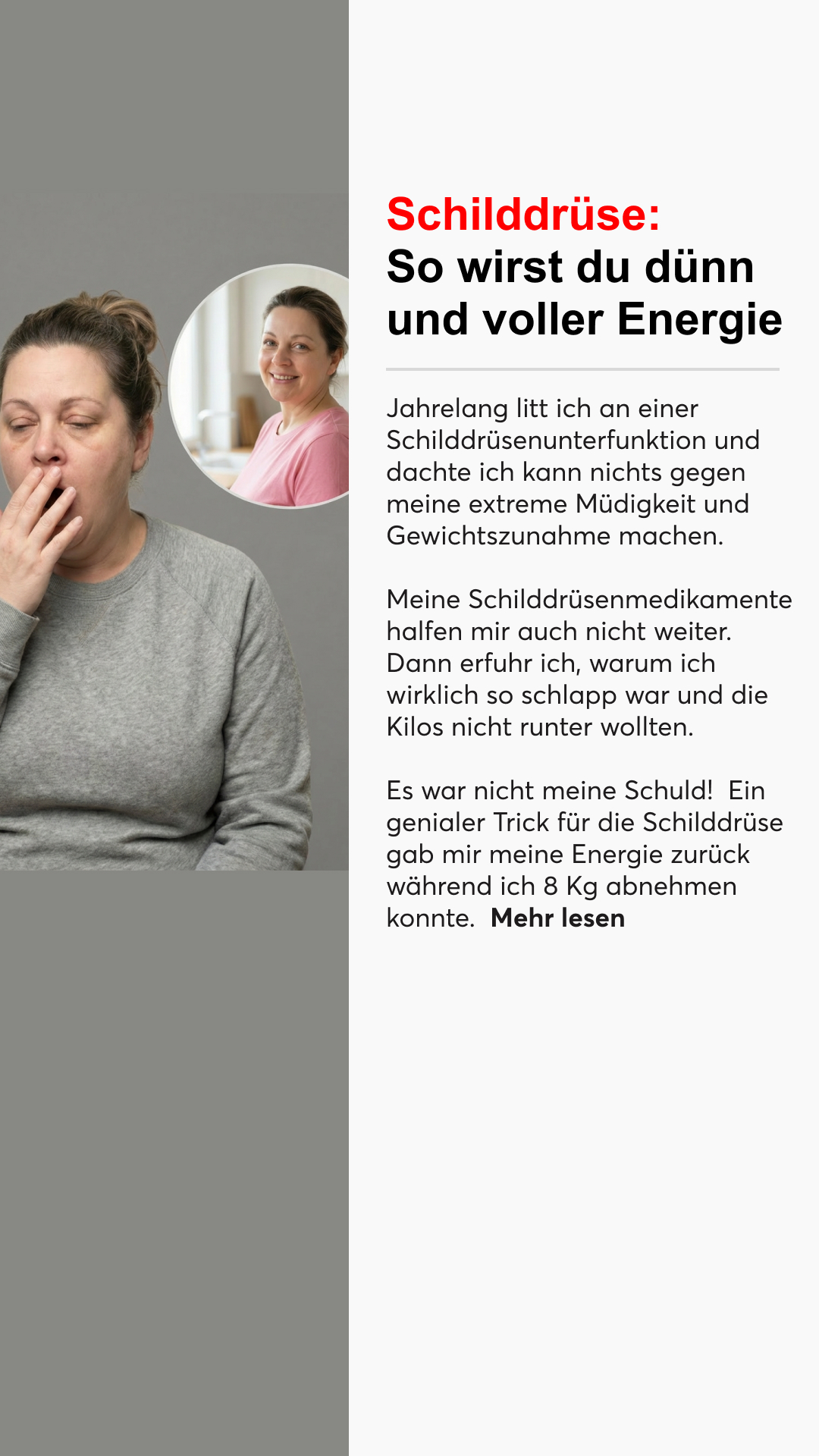 Mission Schilddrüse Facebook ad